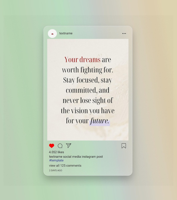 PSD interfaccia di instagram mockup modello di post psd design