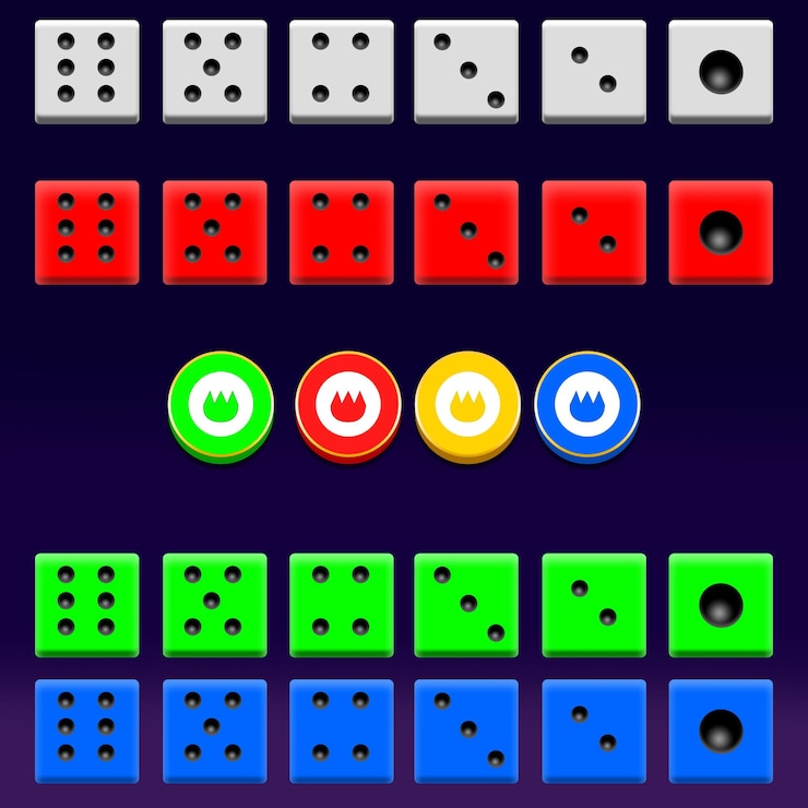 PSD interfaccia utente del gioco ludo