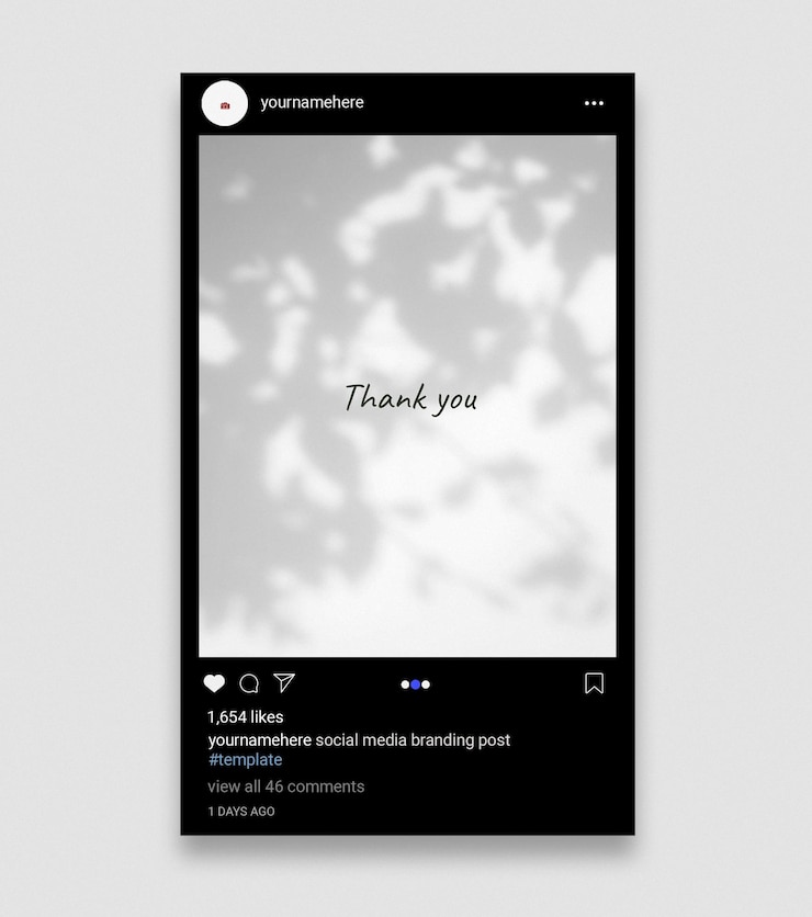 PSD interface do instagram mockup modelo de postagem design psd