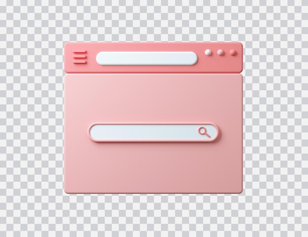 Interface De Navigateur Avec Barre De Recherche