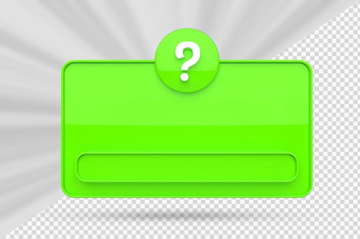 PSD interfaz de participación de preguntas 3d