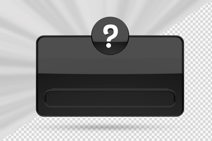 PSD interfaz de participación de preguntas 3d