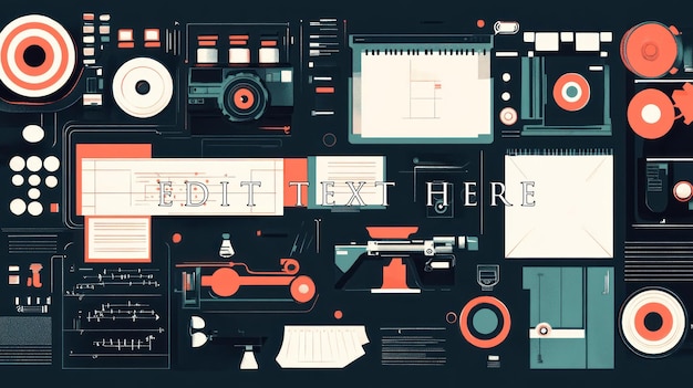 Interfaz de tecnología futurista con varios dispositivos y visualizaciones de datos