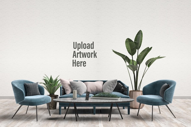 Intérieur moderne avec un design de fauteuil
