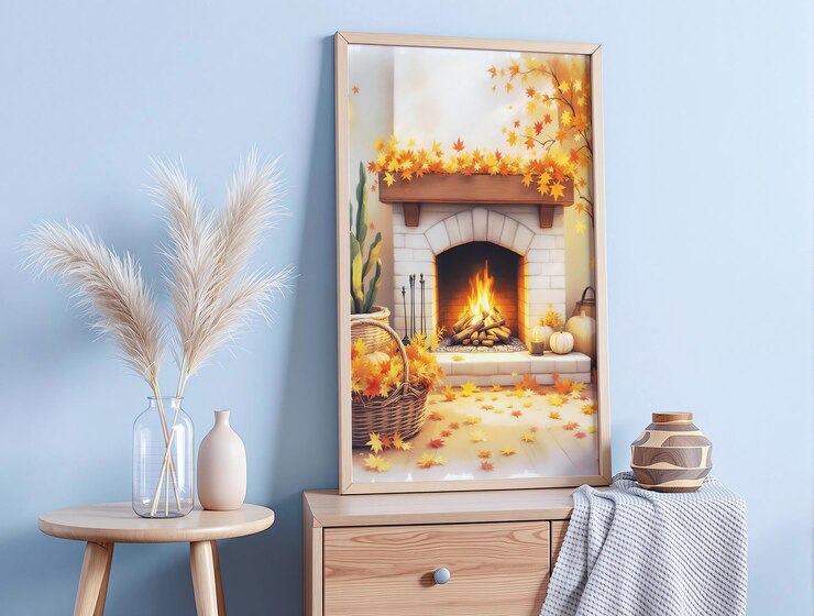 Interior amp Frame Mockup PSD