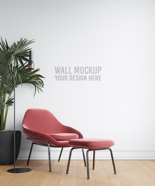 Interior wallpaper mockup