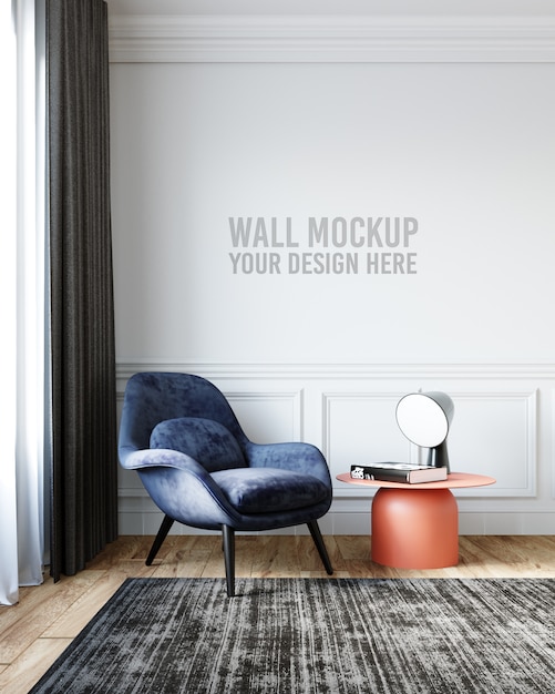 Interior wallpaper mockup