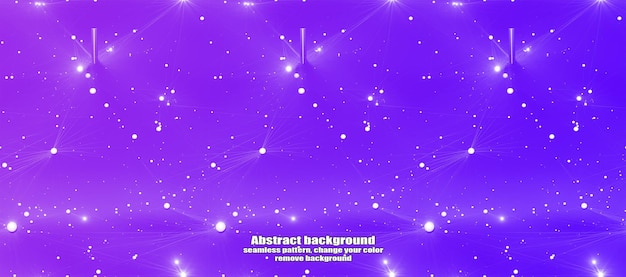 Interminable relámpago sin costuras y abstracción de estrellas con fondo colorido de textura aislada