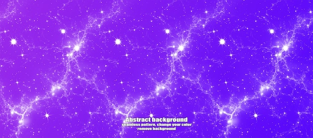 Interminable relámpago sin costuras y abstracción de estrellas con fondo colorido de textura aislada