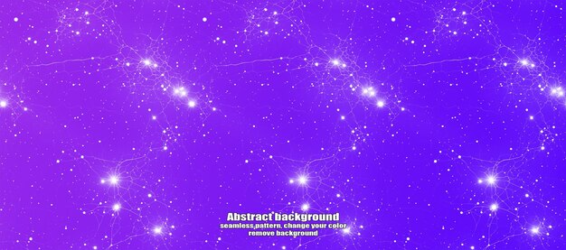 Interminable relámpago sin costuras y abstracción de estrellas con fondo colorido de textura aislada