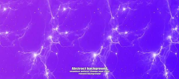 Interminable relámpago sin costuras y abstracción de estrellas con fondo colorido de textura aislada