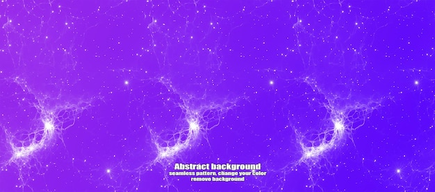 Interminable relámpago sin costuras y abstracción de estrellas con fondo colorido de textura aislada