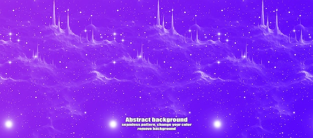 Interminable relámpago sin costuras y abstracción de estrellas con fondo colorido de textura aislada
