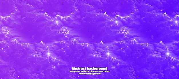 Interminable relámpago sin costuras y abstracción de estrellas con fondo colorido de textura aislada