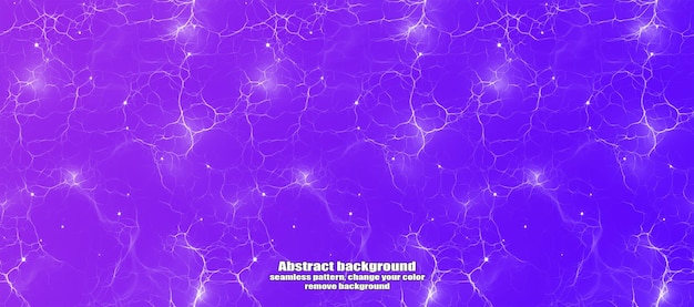Interminable relámpago sin costuras y abstracción de estrellas con fondo colorido de textura aislada