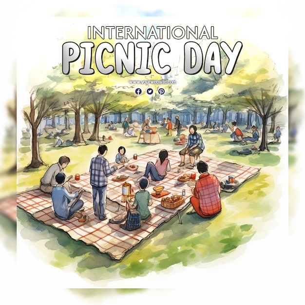 Internationale feier des picknicktages.