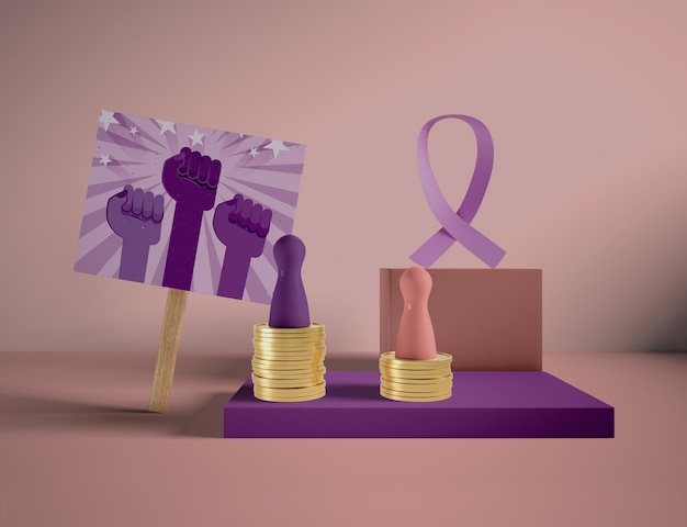 Internationaler Frauentag mit Mock-up