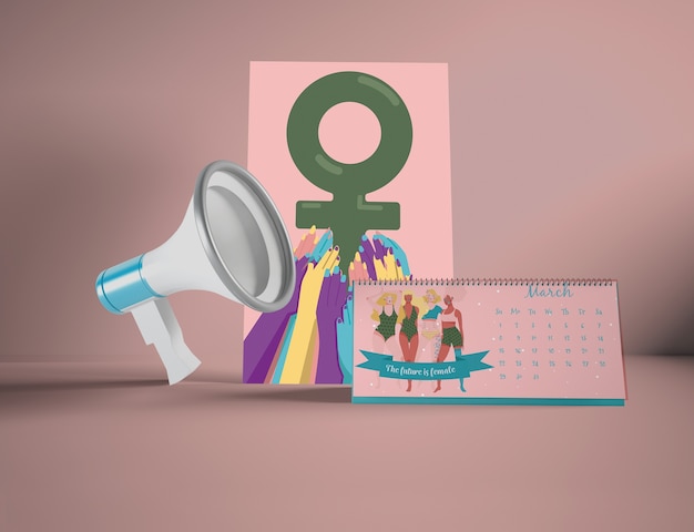 PSD internationaler frauentag mit mock-up