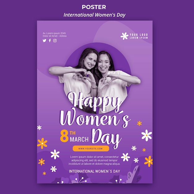 Internationales Frauentagsplakat