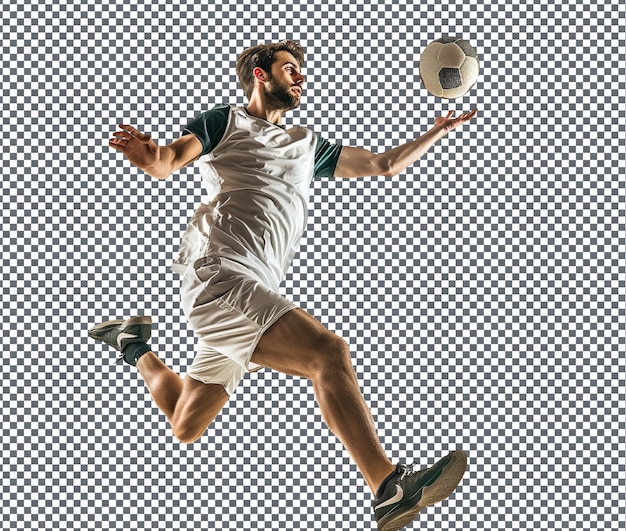 Internationales Spiel Handball isoliert auf durchsichtigem Hintergrund