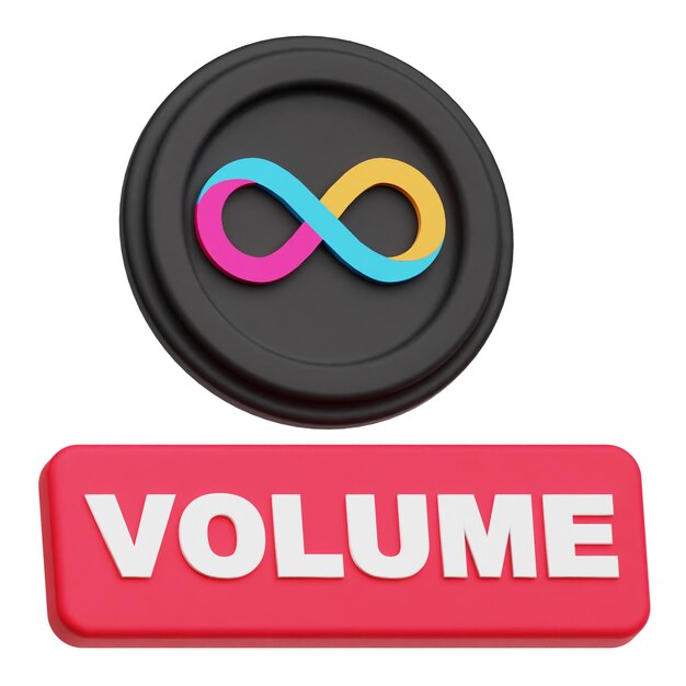 Internet criptomoneda icono 3D aislado en el fondo blanco