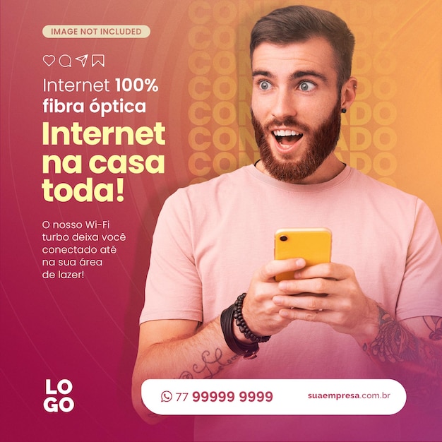 Internet na casa toda bandar larga mídia social