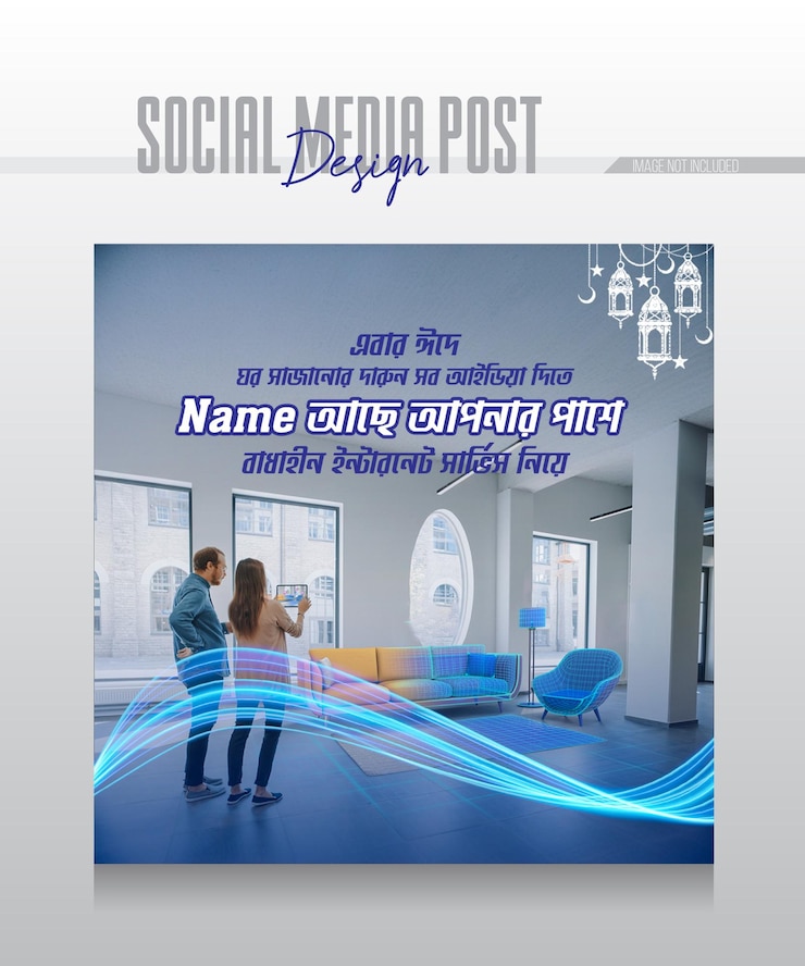 PSD internet provider and telecommunication technology social media post