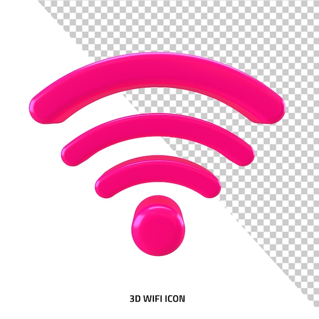 Internet-Wi-Fi-Zeichen 3D-Router-Geschwindigkeits-Symbol