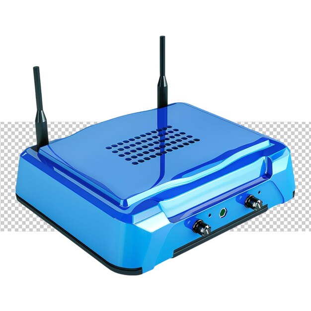 Internetmodem Wi-Fi Wlan in isolierter weißer Hintergrund