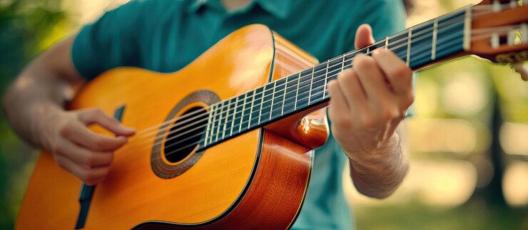 PSD interpretación de la guitarra acústica