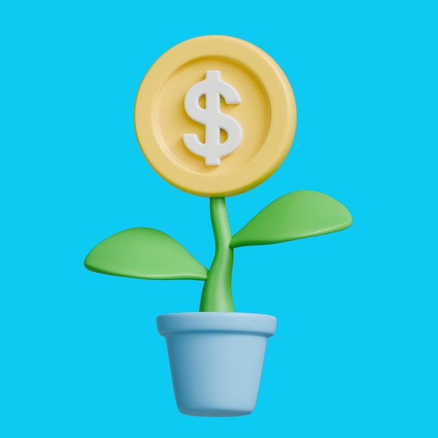 Inversión de dinero en un futuro en crecimiento