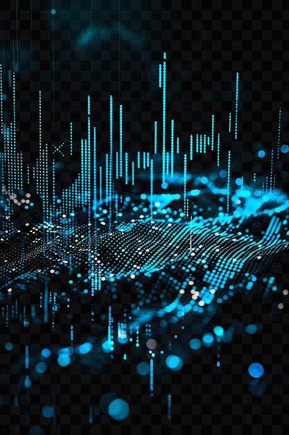 PSD investigación del mercado de criptomonedas de psd con conocimientos basados en datos abstractos ba glowing background del mercado de valores