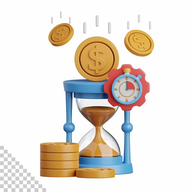 investimento de tempo de renderização 3d isolado útil para empresas corporativas e financeiras da indústria de negócios