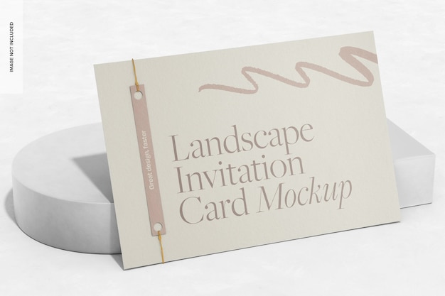 Invitación al paisaje en una maqueta de yeso inclinada