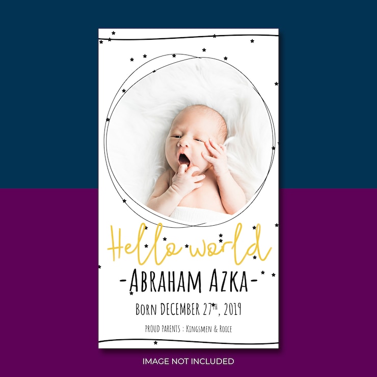 PSD invitación de anuncio de bebé a plantilla de fiesta de baby shower