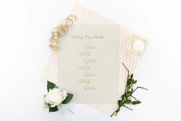 Invitación de boda elegante