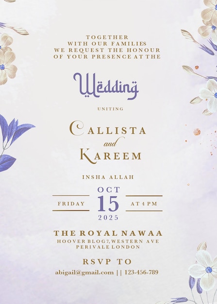 Invitación de boda estilo retro