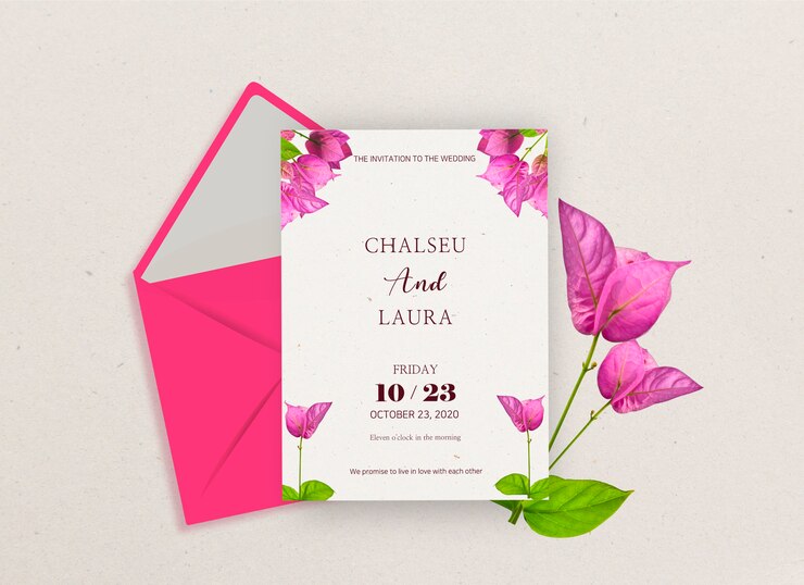 PSD la invitación a la boda