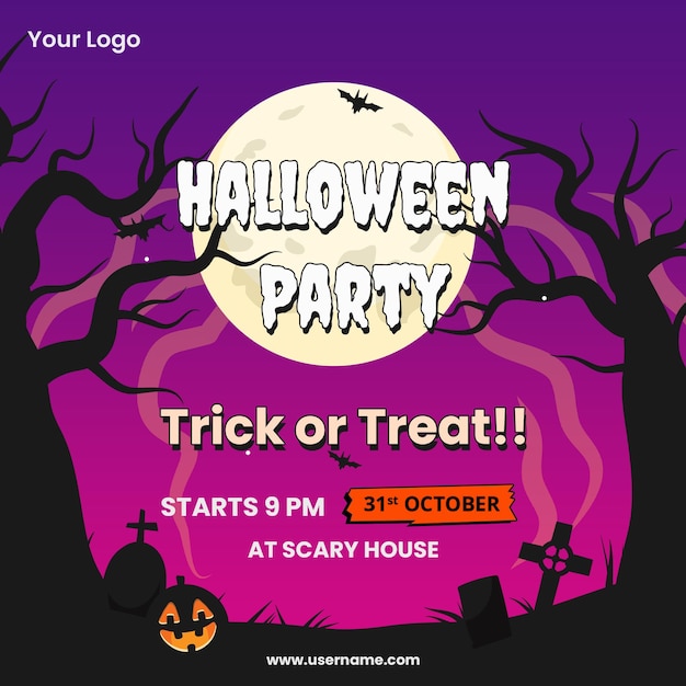 Invitación para la fiesta de Halloween