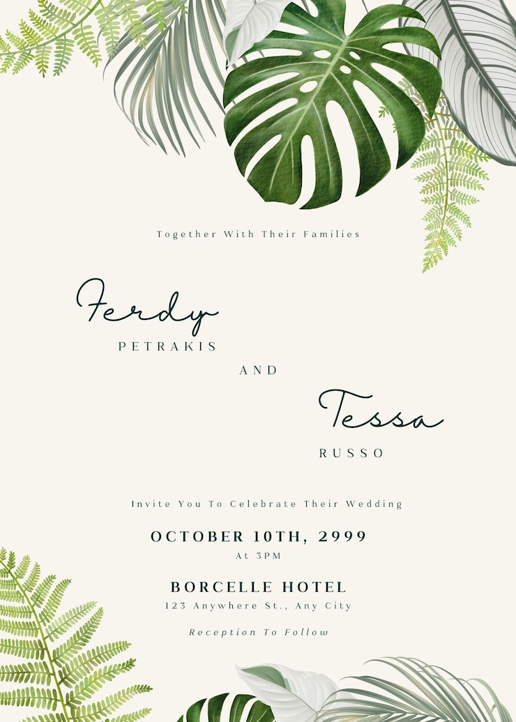 PSD l'invitation au mariage 1