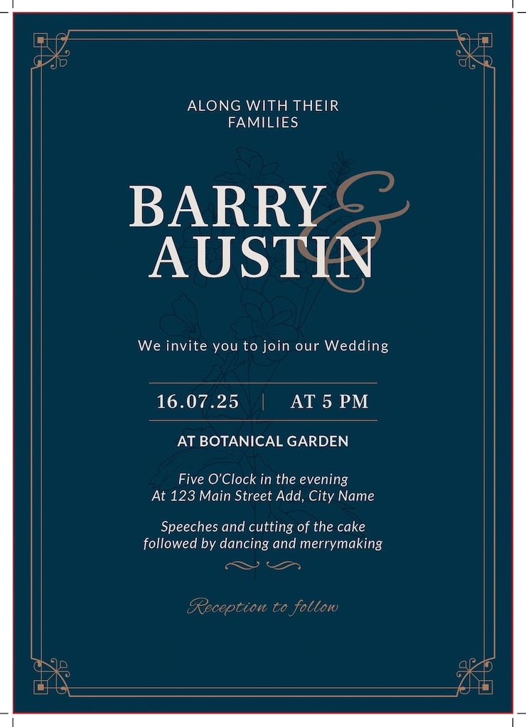 PSD une invitation au mariage.
