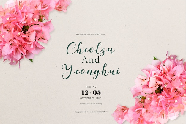 Invitation au mariage