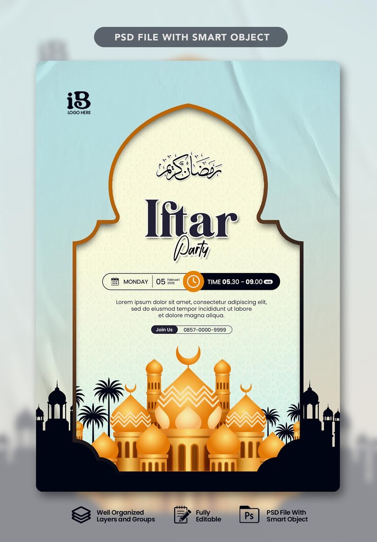 PSD invitation à la fête de l'iftar