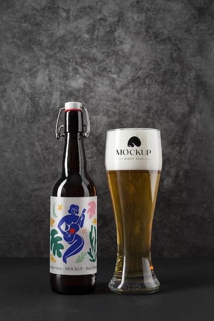 Invitation à la journée de la bière et maquette de merchandising