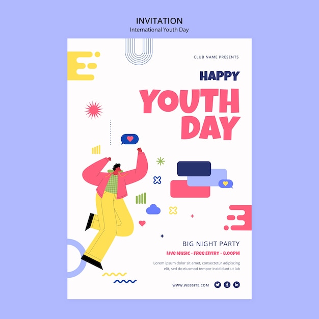PSD invitation à la journée internationale de la jeunesse