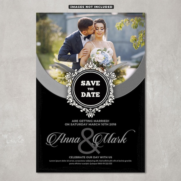 Une invitation de mariage élégante