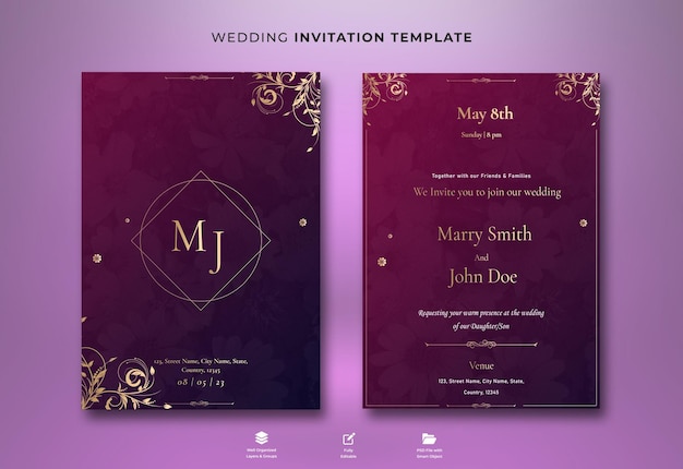 Invitation De Mariage Indien