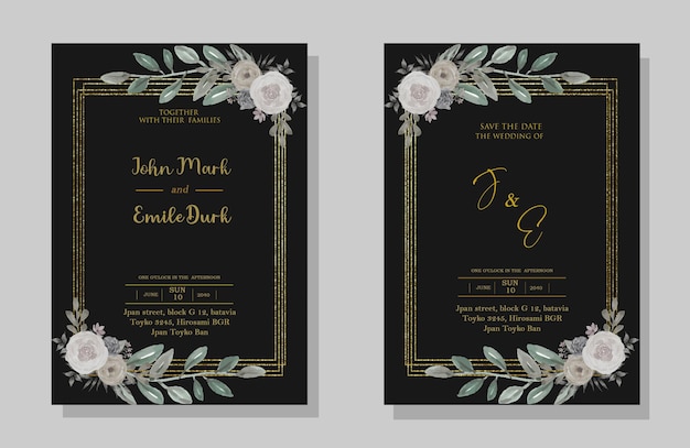 Invitation De Mariage Psd