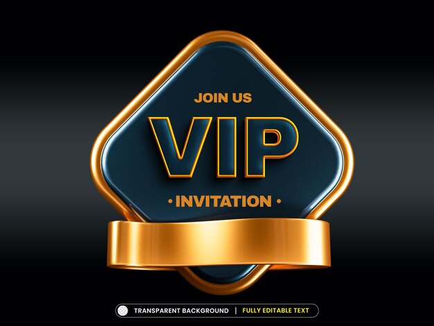 PSD invitations vip de luxe et coupon avec effet de texte modifiable