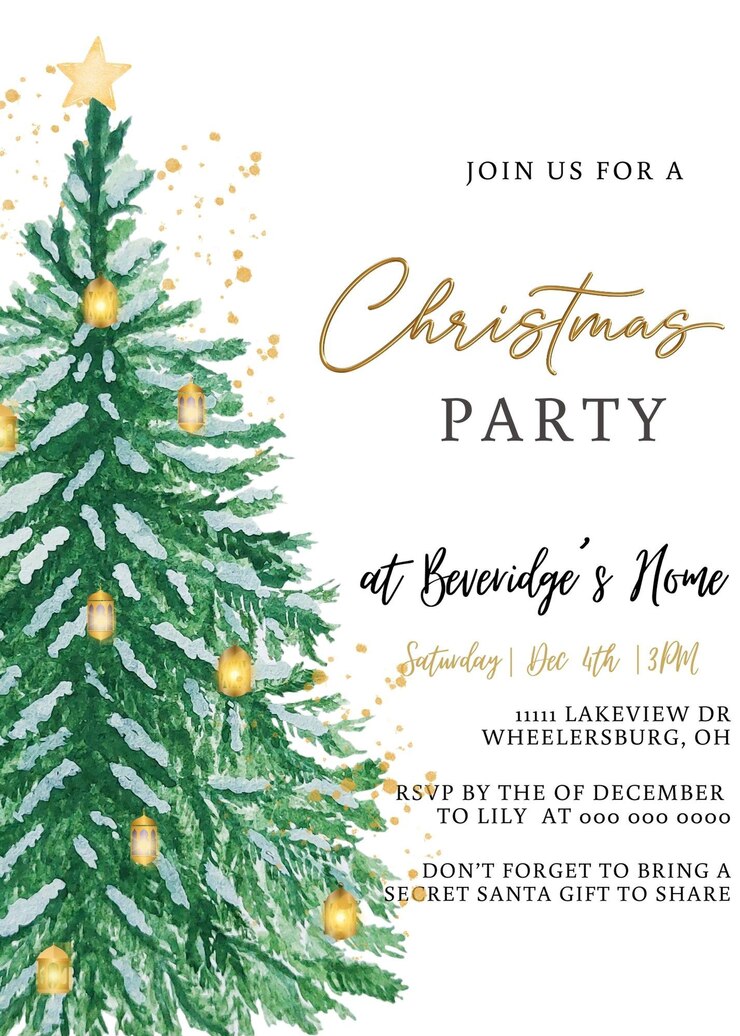 Invitazione alla festa di Natale per bambini Invitazione alla festa di Natale per bambini Invitazione alla festa di Natale per bambini